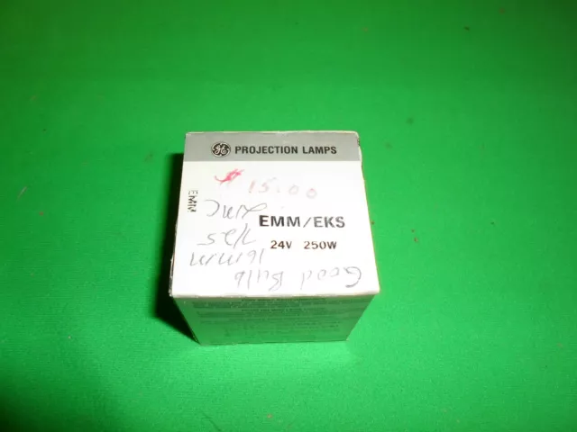 GE General Electric EMM/EKS Projector Lamp Bulb & Original Box NOS New Old Stock