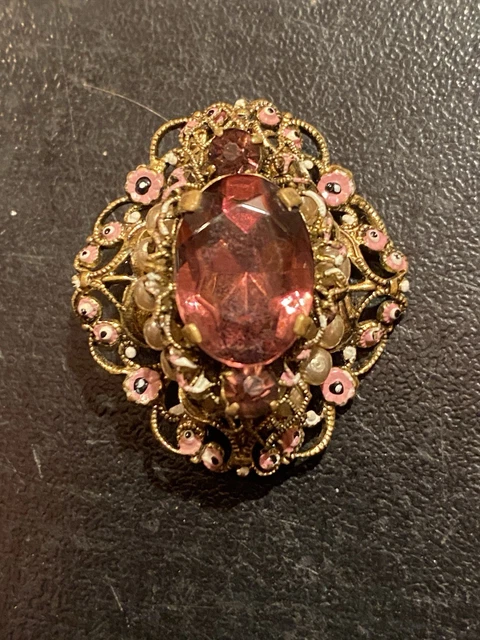 Rare Broche Ancienne Française - Vintage Jewellery - Métal - Occasion