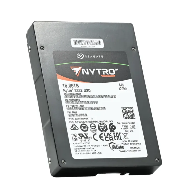 Seagate Nytro 3332 XS15360SE70084 15.36TB SAS SSD 12Gb/s 2.5" Solid State Drive
