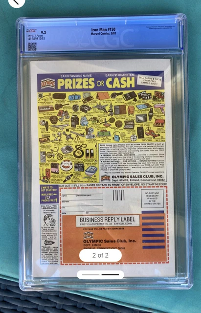 Invincible Iron Man 150 CGC 9.2 Classic Cover Dr. Doom 2