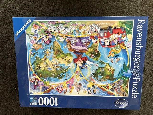 RAVENSBURGER DISNEY'S WORLD Map 1000 Piece Jigsaw Puzzle £5.43 ...