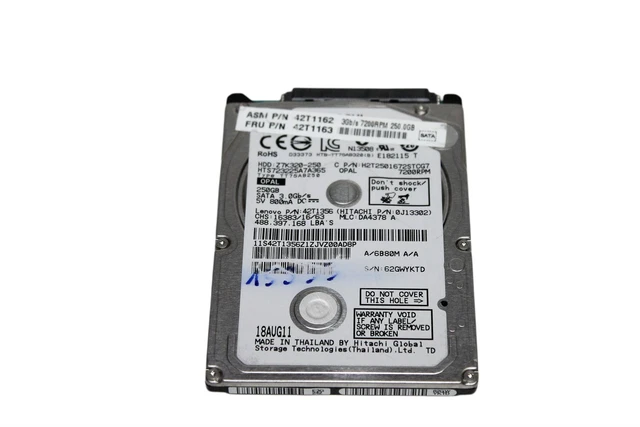 Disque dur Hitachi 250GB SATA 2.5 - Ordinateurs