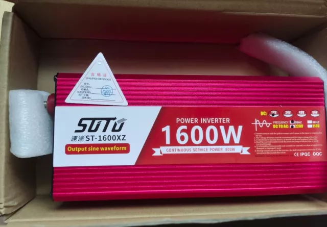 Inversor 12v 220v onda pura 1600w/800w Spannunswandler Power Inverter