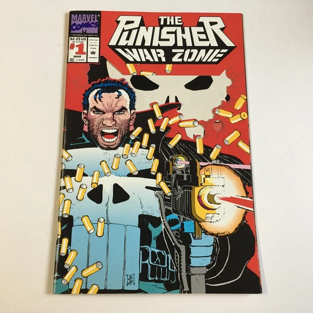 The Punisher War Zone #1 Marvel Comics Fine 1992 Die Cut Romita Jr