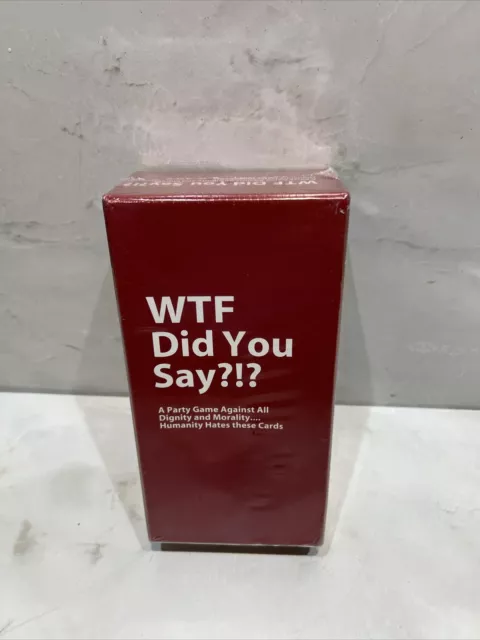 WTF Did You Say?!? 594 Pcs Party Card Game UK - Like Cards Against Humanity Game