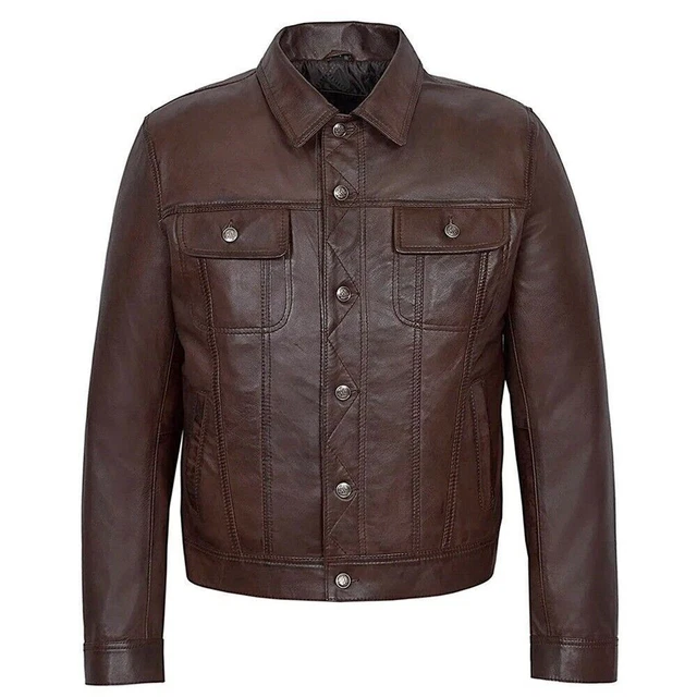Veste En Cuir D'agneau Suédé Camel MC GREGOR – Taille S, Mixte Homme/femme, état Très Bon !