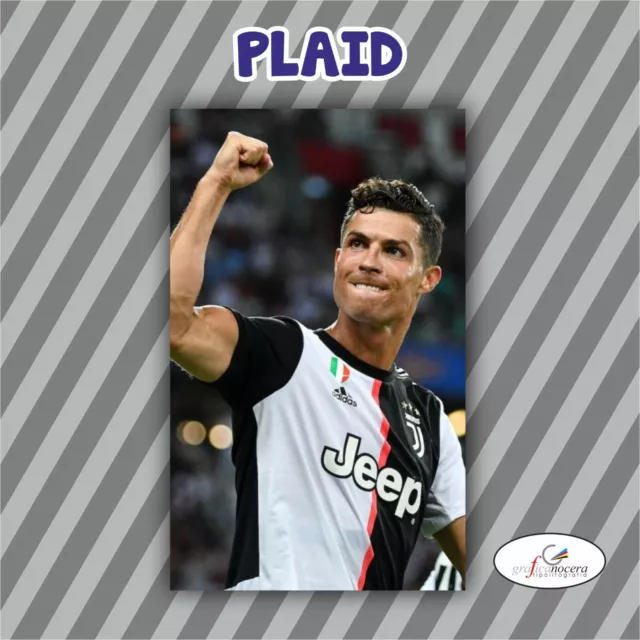 PLAID CRISTIANO RONALDO Juventus coperta biancheria letto idea regalo EUR  24,80 - PicClick IT