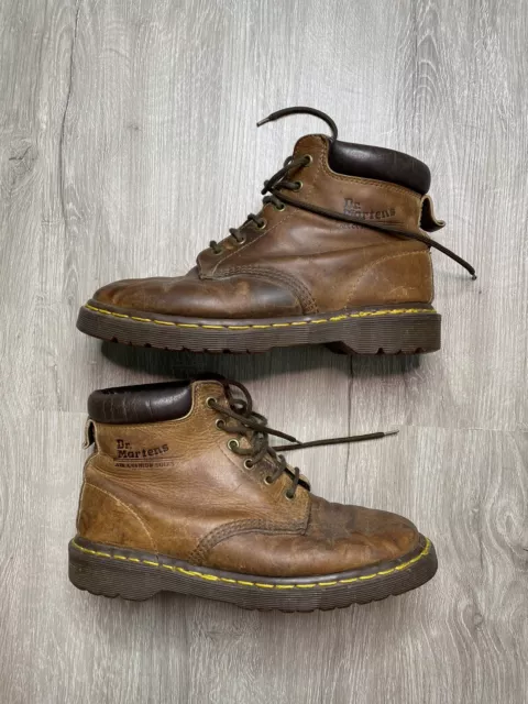 VINTAGE DR DOC Martens Boots Made in England Brown $10.00 - PicClick