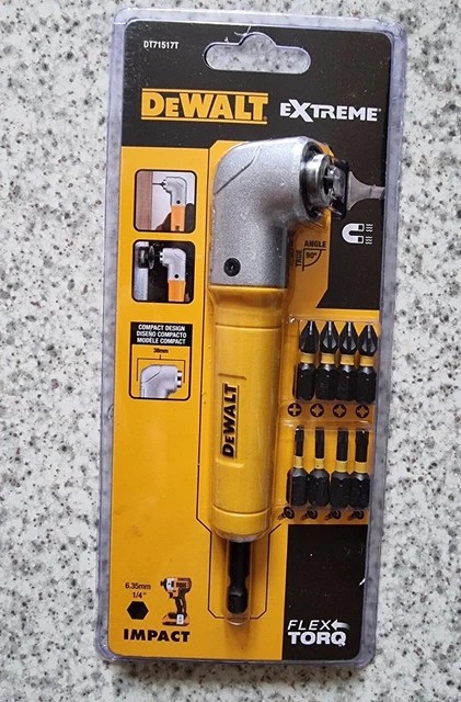 DEWALT 90°RIGHT ANGLE Attachment IMPACT READY Driver Power Tool ...
