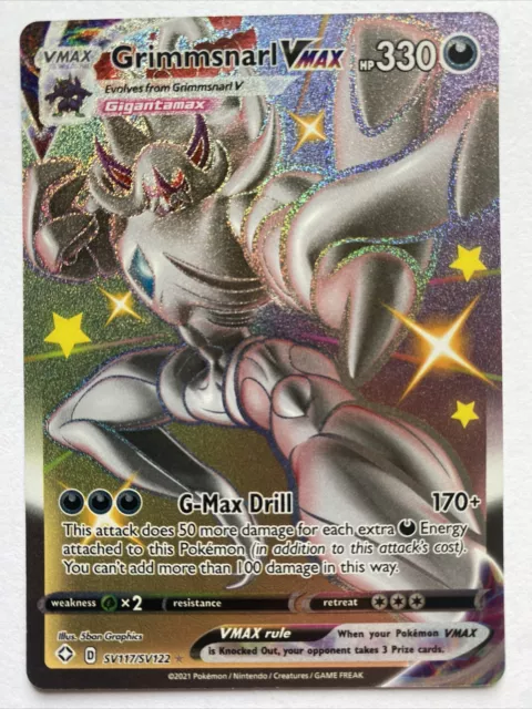 Grimmsnarl VMAX - SV117/SV122 - Shiny Holo Rare - Shining Fates - NM/M