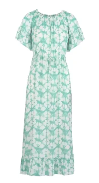 At Last Mint Green/Ivory Maxi Dress.Size L/14.New With Tags.RRP£110.