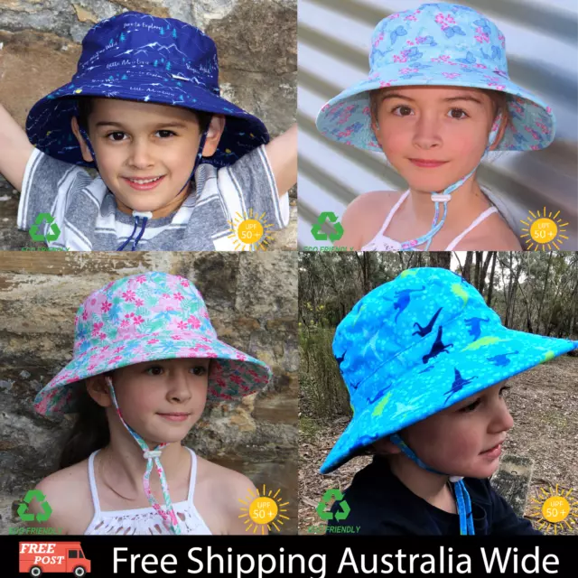 1 x Factory seconds Eco Friendly Bucket Sun Hats For Kids Baby Toddler UPF 50+