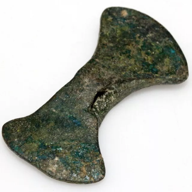 Intact-Romano Celtic Bronze Ax Pendant Circa 100 Bc-200 Ad
