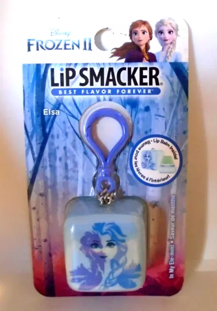 Disney Lip Smacker Cube Lip Balm Key chain  Frozen II Elsa