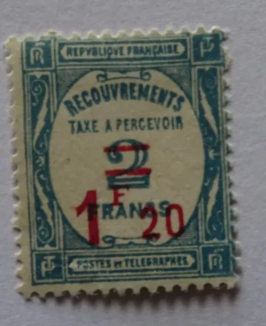 france  timbre  taxe  1929
