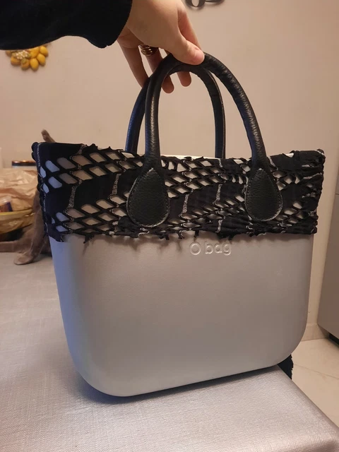 BORSA MINI DONNA Silicone Completa TIPO O BAG Intera Borchie Ricamata