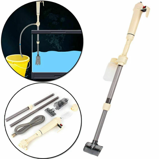 Elettrico Aspirazione Pompa Lavaggio Pulizia Acquario Cambio Sabbia Pulitore