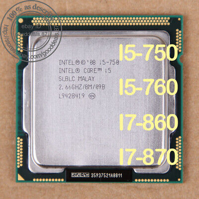 Intel Core i7-860 i7-870 Core i5-750 i5-760 LGA 1156 CPU Processor