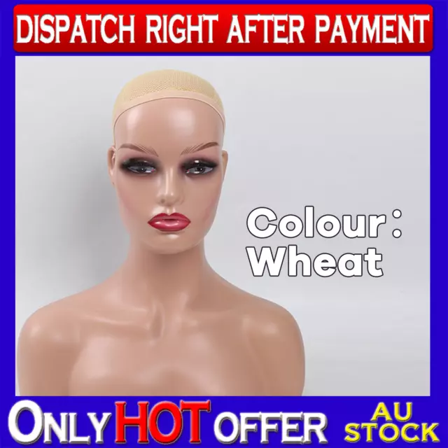Wig head mold black skin style with base multi-color makeup can be modified AD
