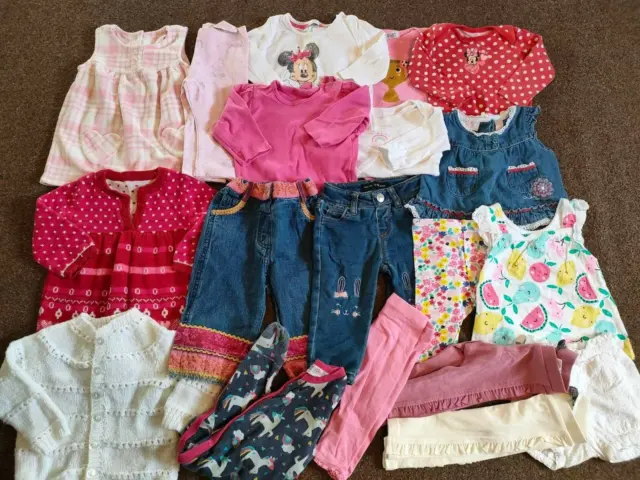 Job Lot baby Girls Clothes, 3-6 M, Clothing Bundle, Jeans, Leggings, Tops, Dress