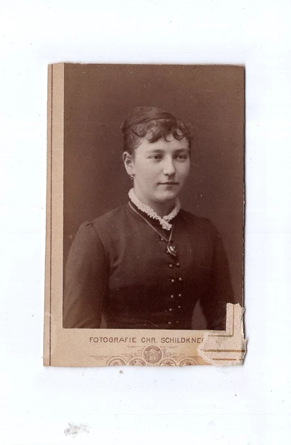 CDV Foto Damenportrait - Fürth 1880er