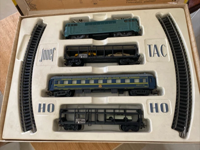 Lot Jouef : Locomotive BB 9201 SNCF Verte + 3 Wagons - Modélisme Ferroviaire Analogique CC