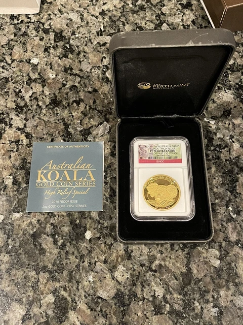 2014 NGC PF70 Ultra Cameo Australia Koala High Relief Box/Papers 2014 NGC PF70 Ultra Cameo Australia Koala High Relief Box/Papers