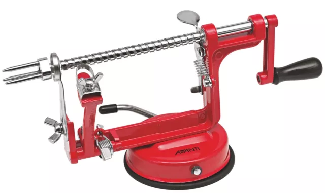 NEW Avanti Apple Peeler/Corer/Slicer - Grey/Red/Green 3