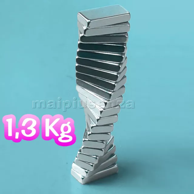 20 super MAGNETI potenti 10x5x2 magnete CALAMITA NEODIMIO calamite per FIMO