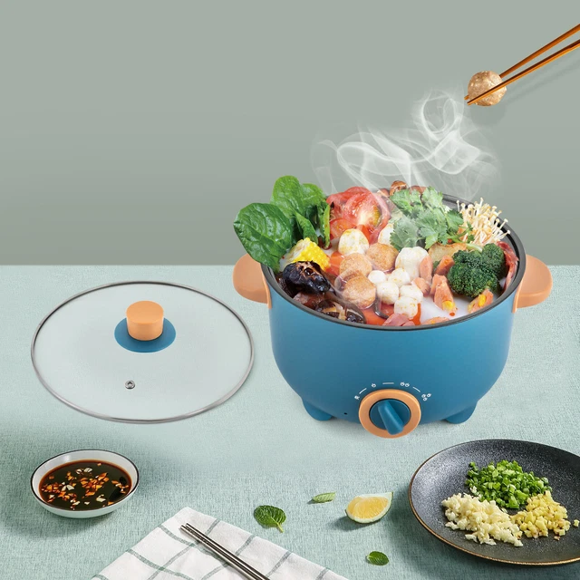 Fockety Elektro Kochtopf 1.2L - Tragbarer Faltkocher Für Wohnheim & Camping