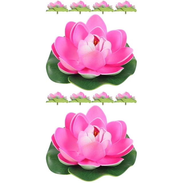 10 Pcs Fake Lily Pads Artificial Floating Plants Simulation Lotus Leaf