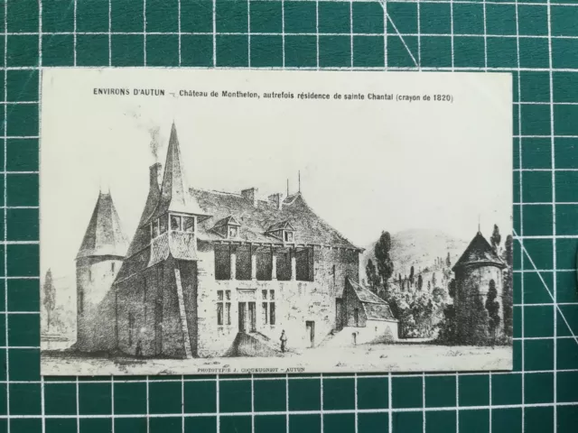 Sc208 CPA Be Circa 1900 Approx. Autun 71 Castle Of Monthelon