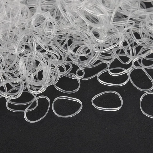 Women Transparent Hair Bands Ponytail Holder Elastic Rubber Bands Rope Ties for