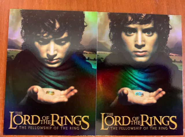 Lord of the Rings Fellowship Box Topper Bonus Foil Chase Card Set 2 Cards
