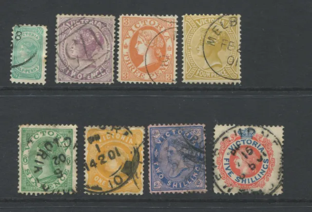 Victoria 1901  1/2D To 5S Queen Victoria  Set. No Postage.x 8 F.u