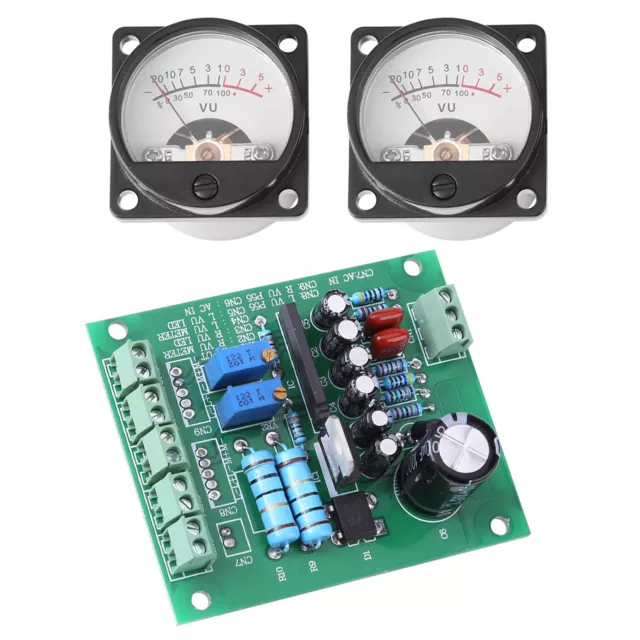 VU Panel Meter 2 Stück VU Panel Meter Warm Back Light Recording Und Audio 3