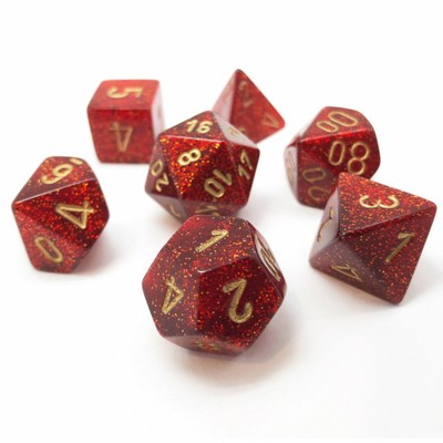 Chessex 7 Die Set Chessex PHANTOM TEAL gold Dice CIANO oro Dadi Dado 27489 