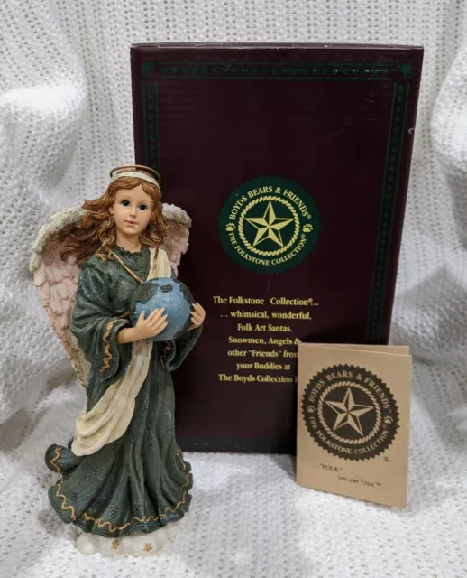 Boyds Bears Folkstone "Aquarius The Dawning" Angel Universe Earth 28212 NIB!!