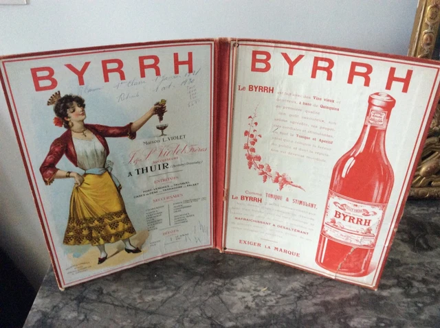 Ancien Porte Menu publicitaire BYRRH