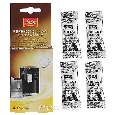 Confezione da Melitta Perfect Clean Espresso Machines Pastiglie per la pulizia 4 X 1,8G 