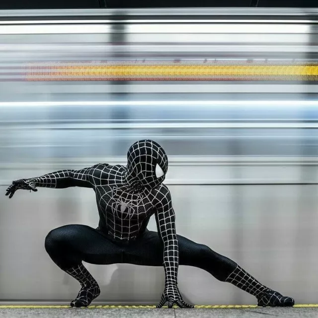 Black Venom Spiderman Cosplay Spider-man Zentai Suit For Adult & Kids  Costume