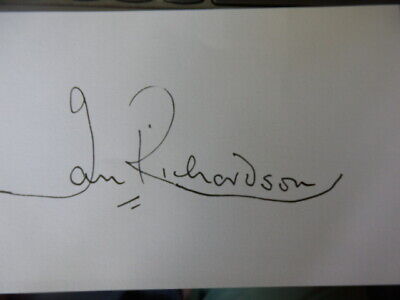 Ian  Richardson    -   Tv  Actor   -    Autograph