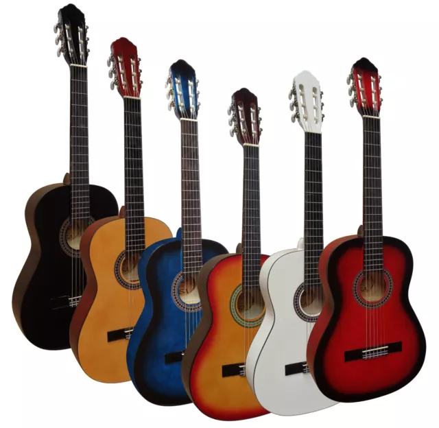 Gitarre- Konzert- Modell 7/8,Top,  verschiedene Farben, Lern-Schulgitarre!n