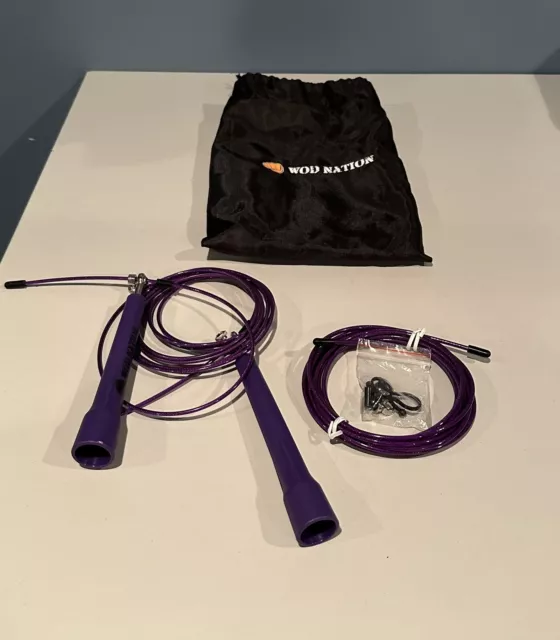 WOD Nation Speed Jump Rope Purple - Only used a few times