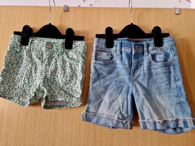 Pacchetto 2 pantaloncini estivi jeans ragazza outfit vacanze affare
