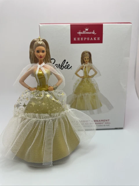 HOLIDAY BARBIE 1994 Hallmark Ornament 2.47 PicClick UK