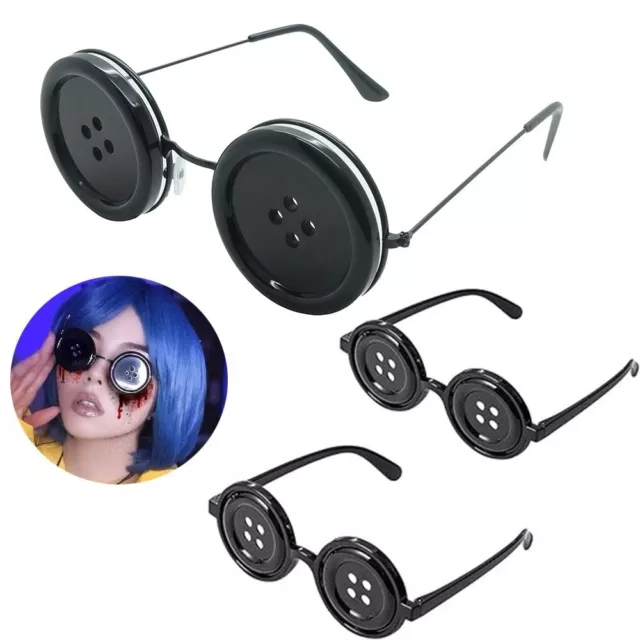 Lightweight Button Eye Glasses Costume Accessory Halloween Glasses  kids