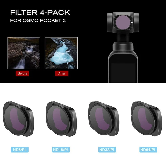Action Camera Glass Filter For DJI Pocket 2 Lens Filters For DJI Pocket 2