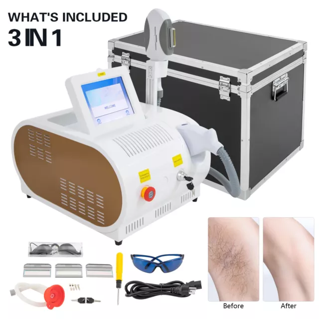 PRO IPL Elight OPT Laser Permanent Hair Removal RF Skin Care Beauty Machine