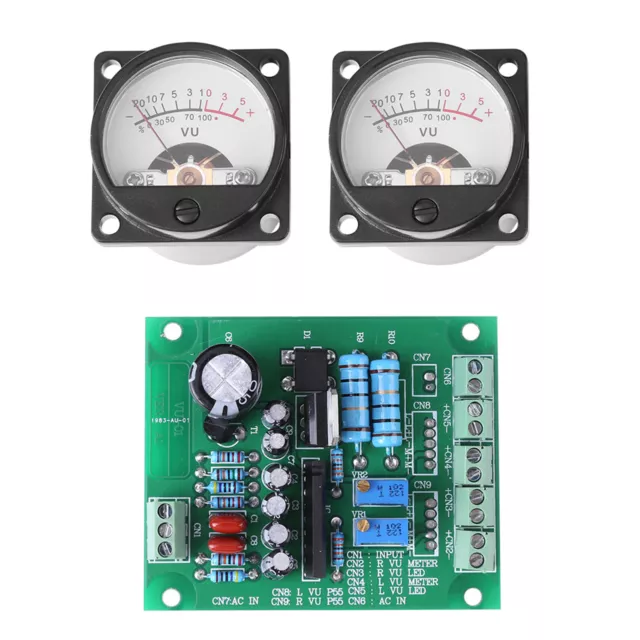 VU Panel Meter 2 Stück VU Panel Meter Warm Back Light Recording Und Audio 2